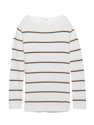 ボーダーリブニットトップス