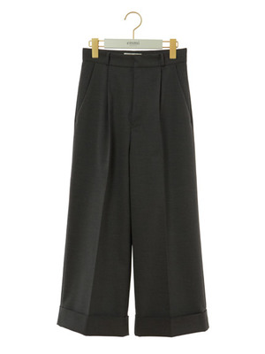 emmi atelier】ワイドクロップドパンツ
