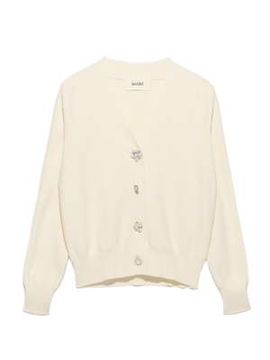 ビジューボタンカーディガン