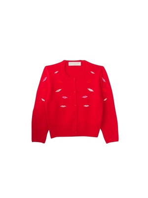 kids lip knitcardigan