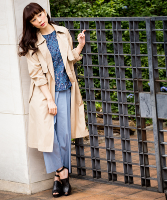 ラップトレンチコート