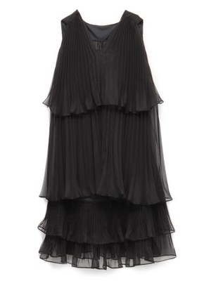 Aラインプリーツワンピース