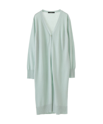 シルクカシミヤニットロングカーディガン