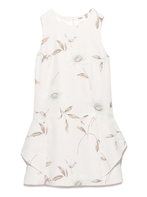 ペールトーンフラワーワンピース