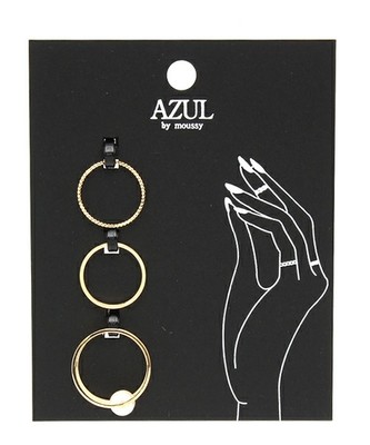 ダブル樹脂パール2連SETリング(CARD)