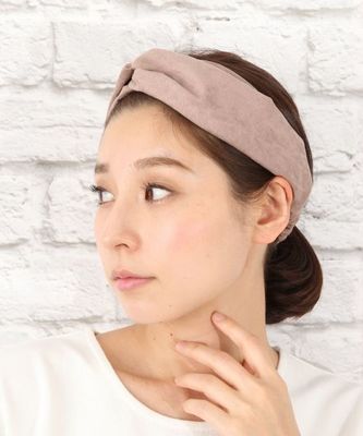 フェイクスエードヘアターバン