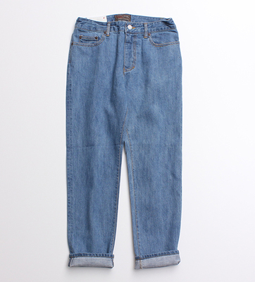 12OZデニム ゆるスリムパンツ