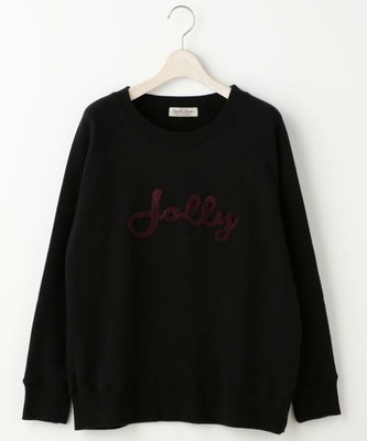 サガラ刺繍ロゴ裏毛プルオーバー