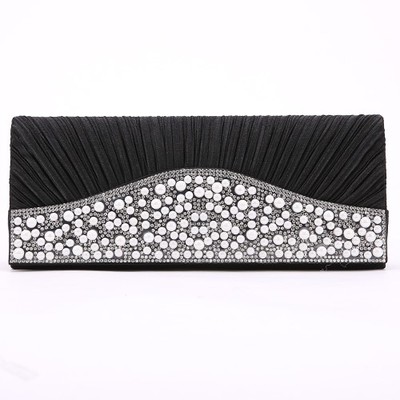 たっぷりパールビジュパーティークラッチバッグ