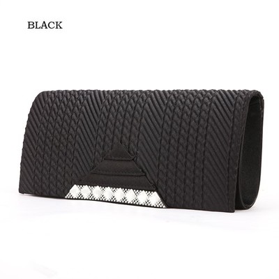 プリーツストーンタックフラップサテンパーティークラッチバッグ