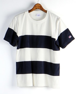 Champion/チャンピオン　New CVC TERRY CLOTH BORDER T-SHIRT