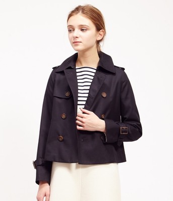 ギャバショートトレンチコート