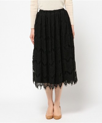 総レースタックスカート