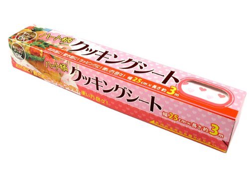 ッキングシート ハート柄 幅２５ｃｍ×３ｍ