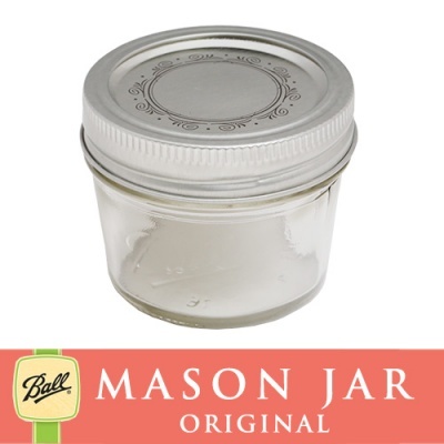 メイソンジャー 4oz レギュラーマウス Ball Mason jar オリジナル クリア　スムース