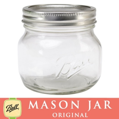 メイソンジャー 16oz　エリート　ワイドマウス Ball Mason jar オリジナル クリア　パイント 