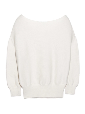 ボートネックニットプルオーバー