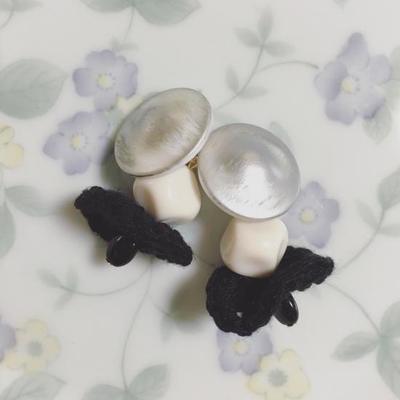 Cigogne Antique parts earrings