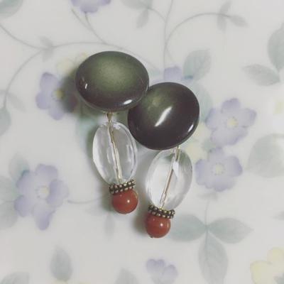 Cigogne Antique parts earrings