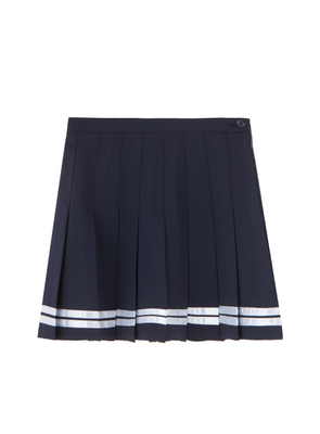 バイカラーラインプリーツスカート