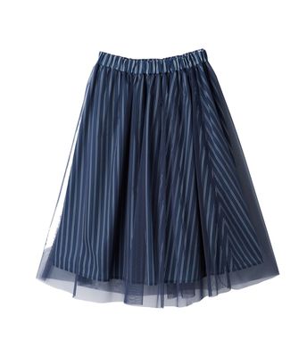 チュールフレアスカート