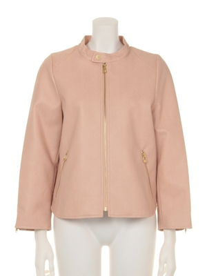 フェイクレザーシングルライダースジャケット