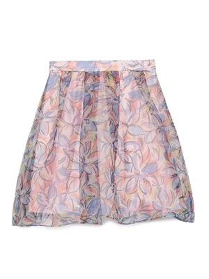 フラワーオーガンジーフレアスカパン