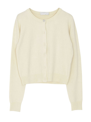 パステルカラークルーネックカーディガン