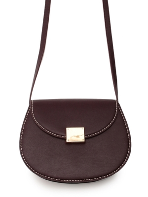 ステッチラウンドショルダーバッグ