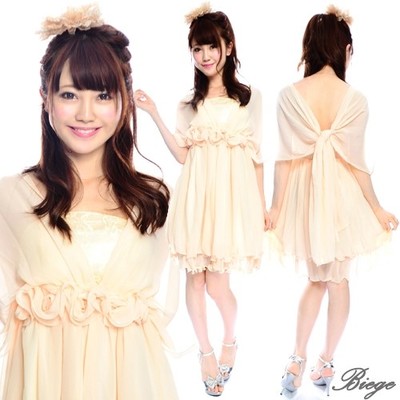 ボレロ風パーティーミニドレス