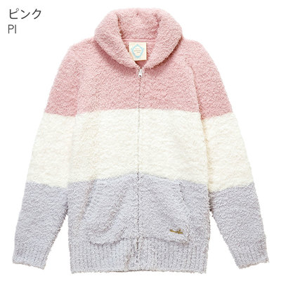 【50%OFF】ブロックボーダー カーディガン 単品トップス