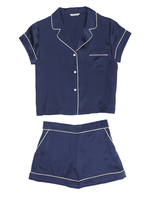 オリジナルシルク半袖パジャマSP/Tセット