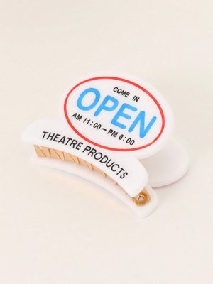 アクリルOPENヘアクリップ
