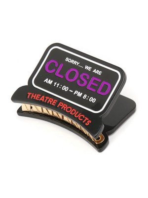 アクリルCLOSEDヘアクリップ