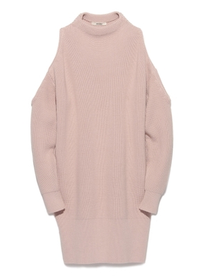 オープンショルダーニットワンピース