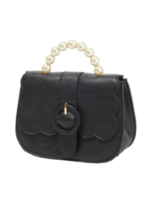 パールハンドルハンドバッグ