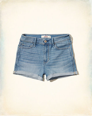 Hollister High Rise Denim Shorts
