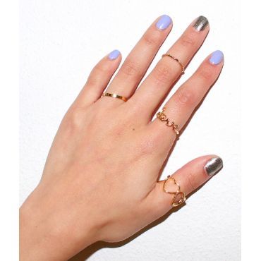 LOVEハート4リングSET