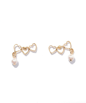 Ray　BEAMS　/　3連ハート　ピアス