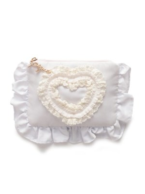 gelato pique (ジェラートピケ)  ハートレースティッシュポーチ