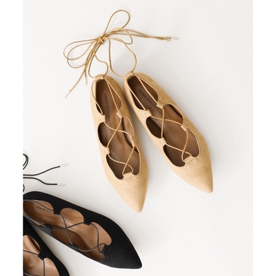 レディスシューズ(【予約】レースアップフラットパンプス) アーバンリサーチ ドアーズ レディース（URBAN RESEARCH DOORS）