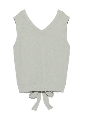 バックリボンニットトップス