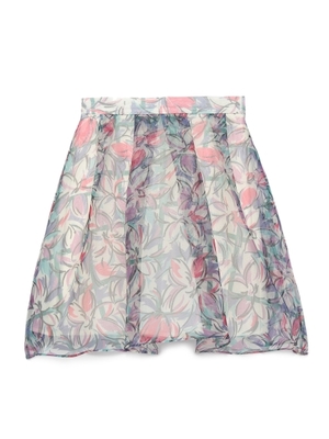 フラワーオーガンジーフレアスカパン