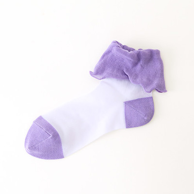 ◆カタログ掲載◆折り返しシアーショートソックス