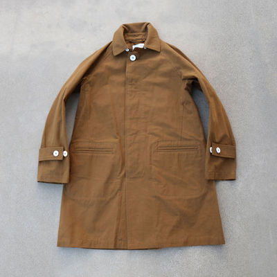 コットンボイルステンカラーコート