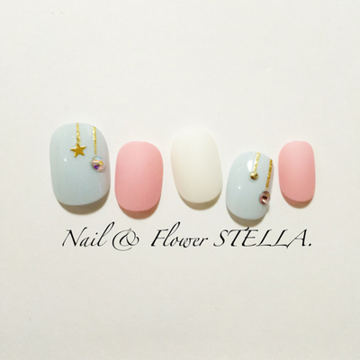 わたあめのオーナメントネイル♡