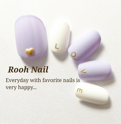 NEW【送料込】ラベンダーの初恋ネイル
