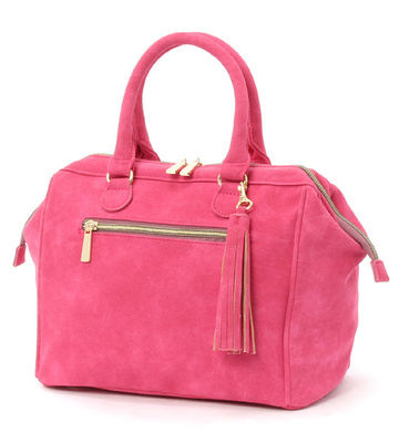 フリンジ付き口金2wayハンドバッグ