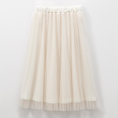 プリーツチュールスカート