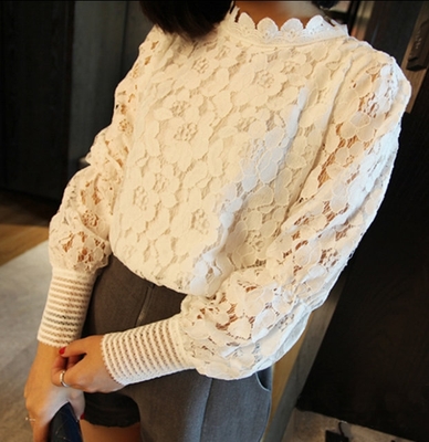 レースブラウス 長袖